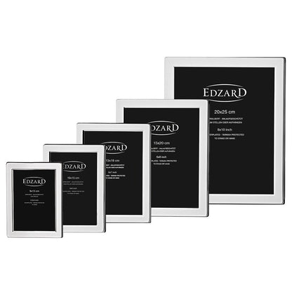 EDZARD fotolijst Salerno voor foto 15 x 20 cm, edel verzilverd, aanslag beschermd, met 2 hangers