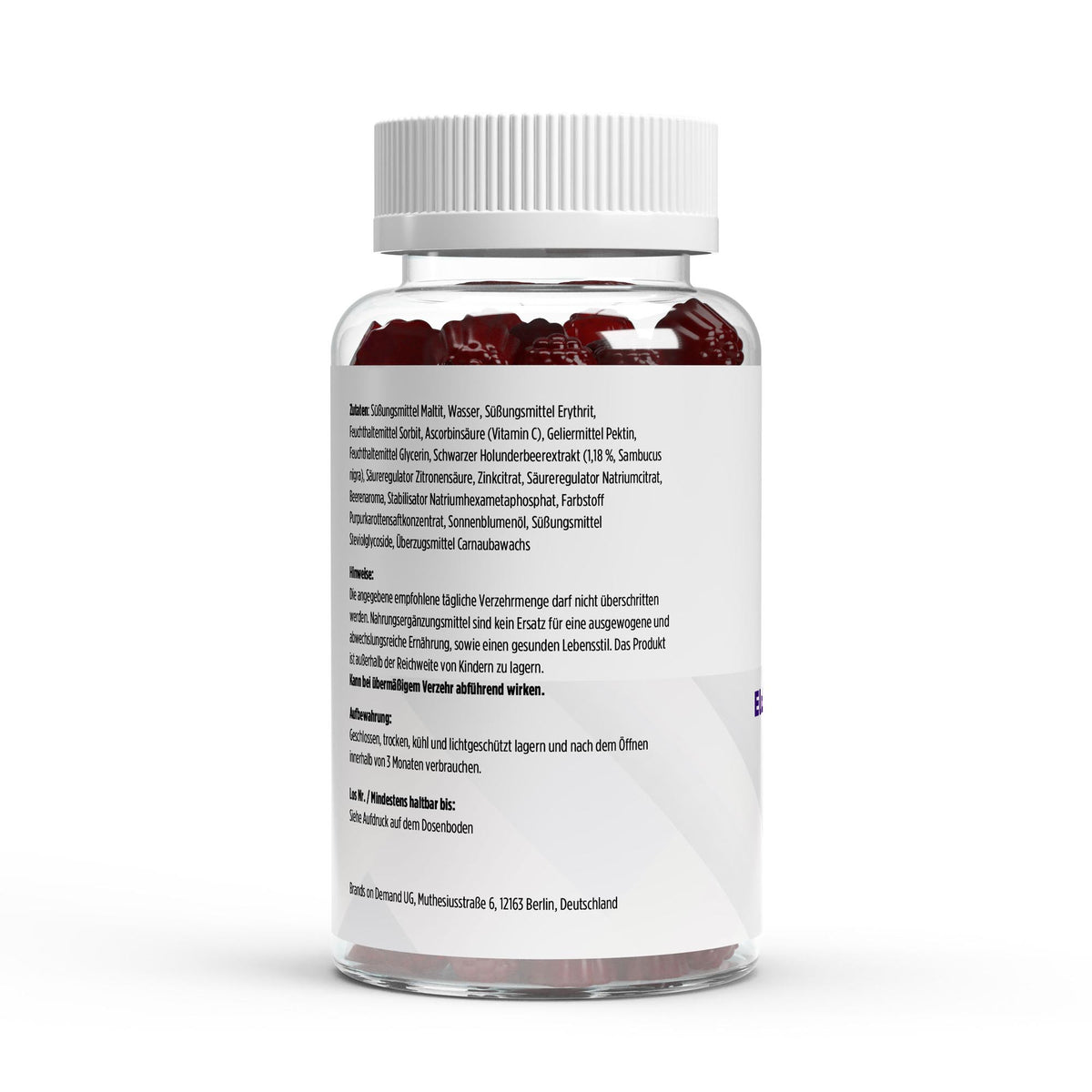 Vlierbes + Vitamine C + Zink Gummies - 60 stuks