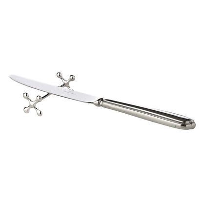 EDZARD set van 6 messteun messteun kruis, edel verzilverd, aanslag beschermd, lengte 7 cm