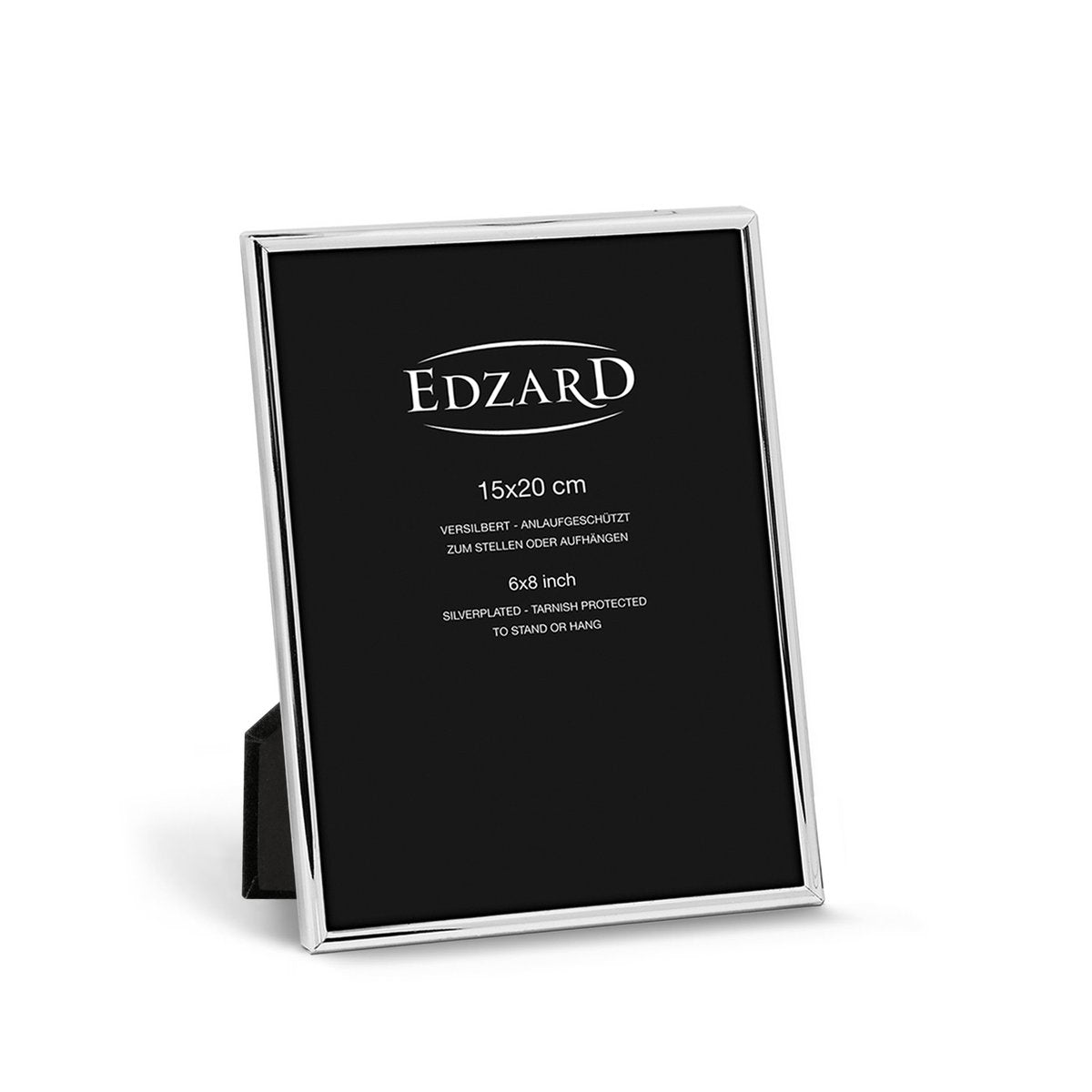 EDZARD fotolijst Genua fotolijst voor foto 15 x 20 cm, verzilverd, aanslagbestendig, 2 hangers