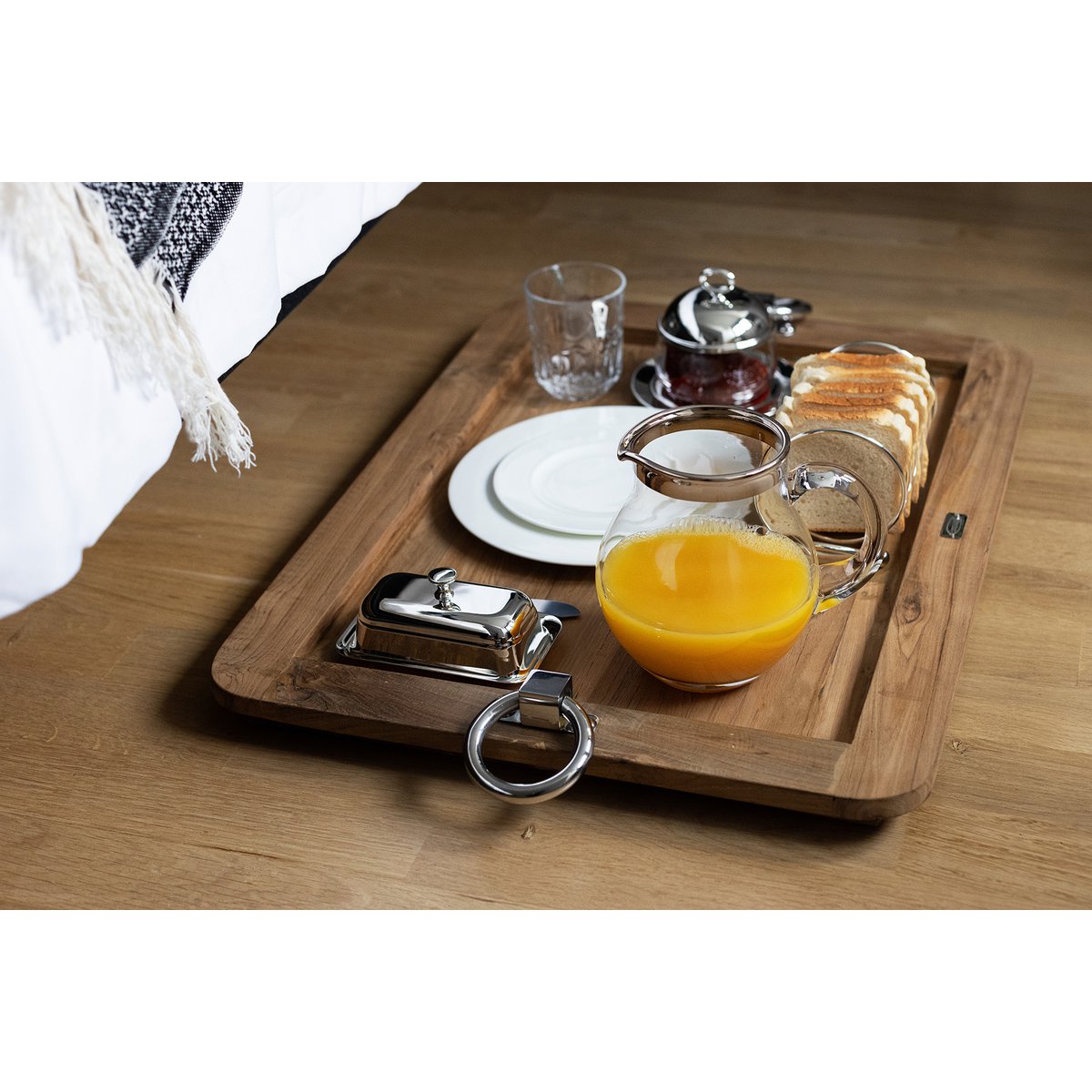 EDZARD kan Olivia, mondgeblazen kristalglas met platina rand, hoogte 16 cm, inhoud 1,0 liter