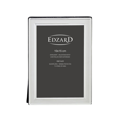 EDZARD fotolijst Nardo fotolijst voor foto 10 x 15 cm, verzilverd, aanslagbestendig, 2 hangers