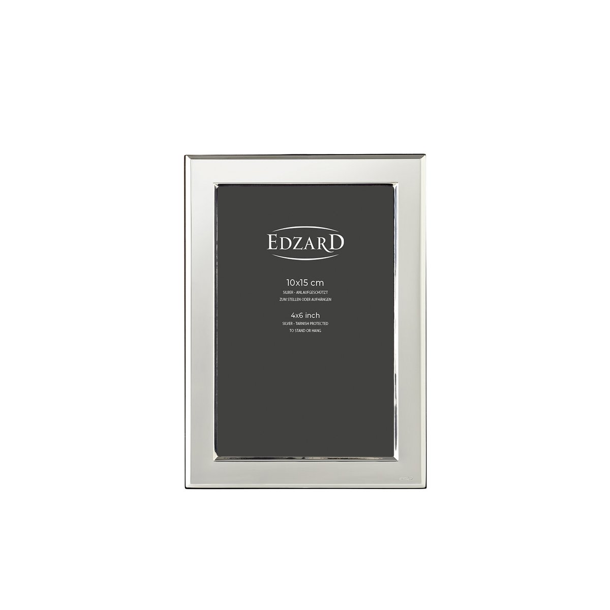 EDZARD fotolijst Angers fotolijst voor foto 10 x 15 cm, echt zilver, aanslagbestendig
