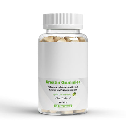 OPRUIMING -70%: Creatine Gummies Appel - 90 stuks (THT 01/27)