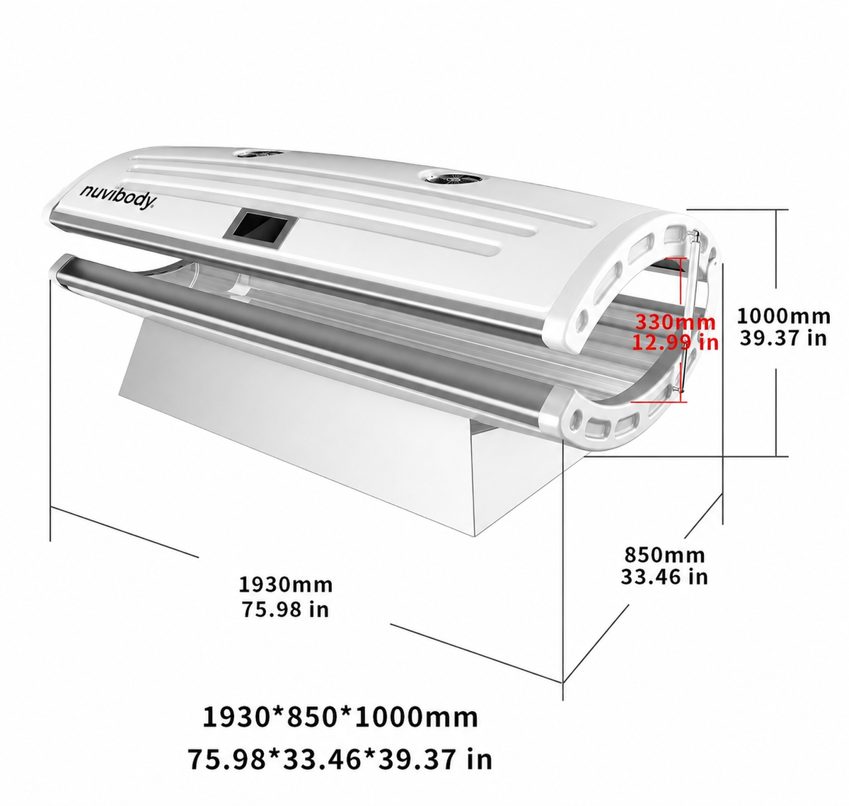 Nuvibody Lite Bed® Rood Licht therapie bed