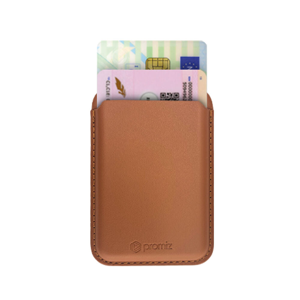 Promiz Magnetic Cardholder - Brown